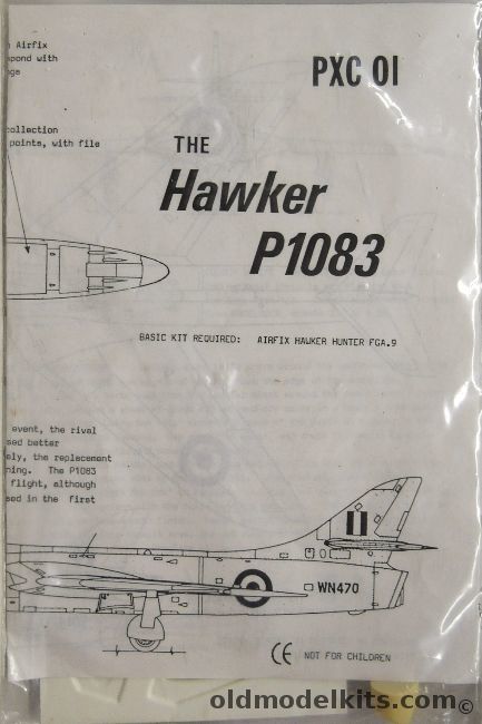 Maintrack 1/72 Hawker P.1083 (P1083) Supersonic Hunter - Conversion Kit - Bagged, PXC-01 plastic model kit